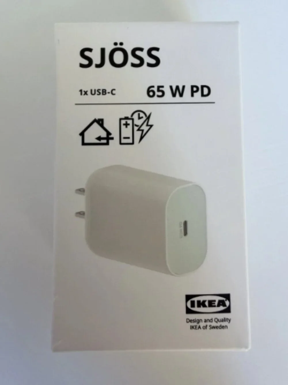 2 pack SJÖSS 106.184.45 20W 1-port USB charger